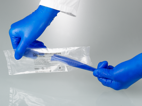 Detectable forceps, sterile, broad tip