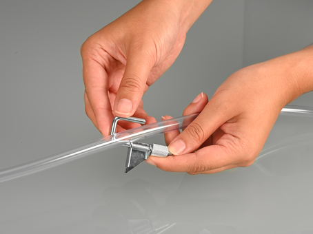 Tubing clamp stop-it metal