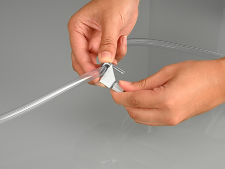 Tubing clamp stop-it metal