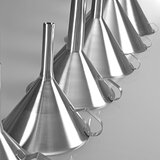 Stainless steel funnel