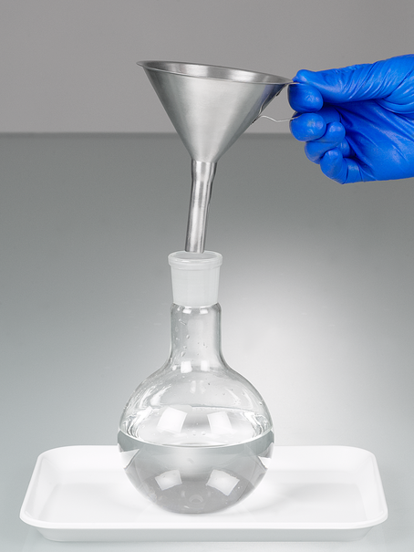 Stainless steel funnel