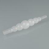 Universal hose tubing connectors with conical nozzles, PVDF