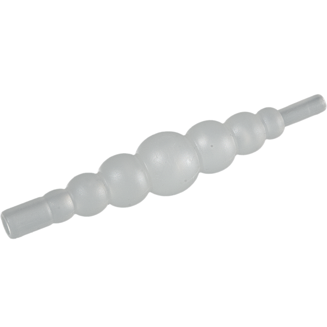 Universal hose tubing connectors with conical nozzles, PVDF