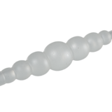 Universal hose tubing connectors with conical nozzles, PVDF