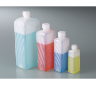 Square bottle with screw cap