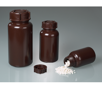 Wide neck bottle LDPE, brown
