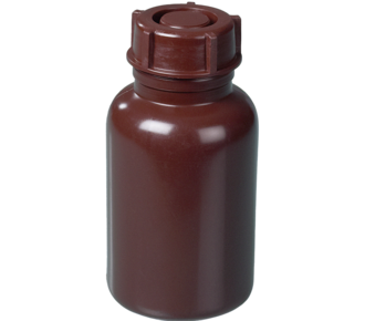 Wide neck bottle LDPE, brown