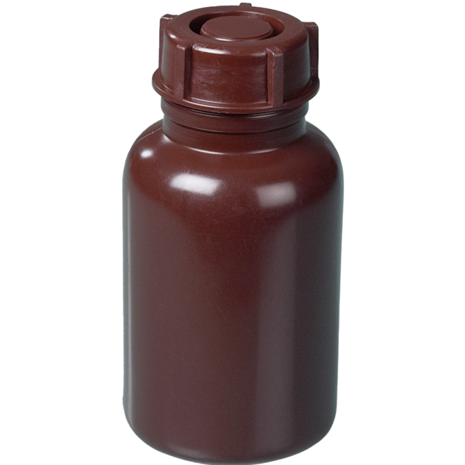 Wide neck bottle LDPE, brown