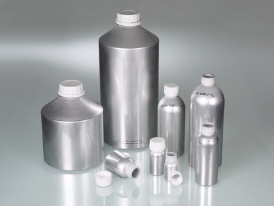 Assortment alumnum bottles