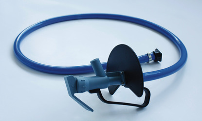 Discharge hose with shut-off valve for PumpMaster for petrochemical liquids