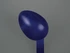 Detectable spoon curved, long handle, blue, detail of spoon