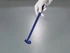 Detectable spoon curved, long handle, blue, not filled