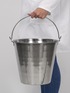 Bucket, stainless steel, 15 l (3.96 gal.)