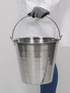 Bucket, stainless steel, 15 l (3.96 gal.)