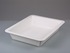 Photographic trays, deep form without ribs on bottom, white