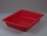 Photographic trays, deep form without ribs on bottom, red