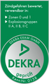 Dekra certificate for manually-operated reel ex with grounding cable