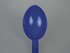 Food spoons, long handle, blue, detail of spoon