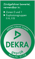 Solvent pump for tin-foil canisters - Dekra certificate