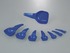 Measuring spoon set, blue, 0,5 - 50 ml (0.02 - 1.69 oz.)