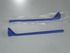 Ladle, long handle, disposable, blue, packaged and unpackaged