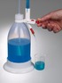 Splinter-proof titrating burette in use