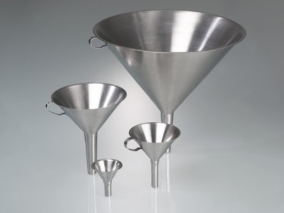 Funnel, stainless steel, assortment